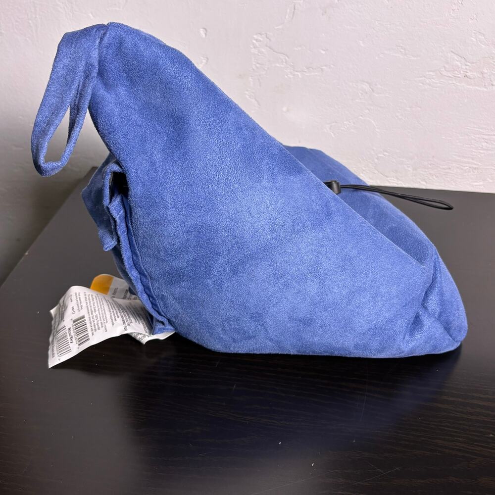 The bookseat blue beanbag chair for reading books iPad E reader comfort stand - Picture 8 of 11